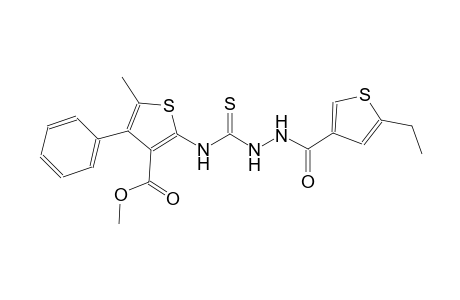 methyl 2-[({2-[(5-ethyl-3-thienyl)carbonyl]hydrazino}carbothioyl)amino]-5-methyl-4-phenyl-3-thiophenecarboxylate