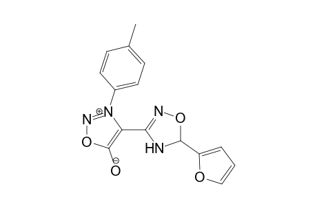 3-(p-Methylphenyl)-4-[2-furyl-.delta.(2)-1,2,4-oxadiazolin-3-yl]sydnone