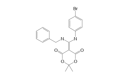 5-[(4-BROMOPHENYLAMINO)-(BENZYLAMINO)-METHYLENE]-2,2-DIMETHYL-4,6-DIOXO-1,3-DIOXANE