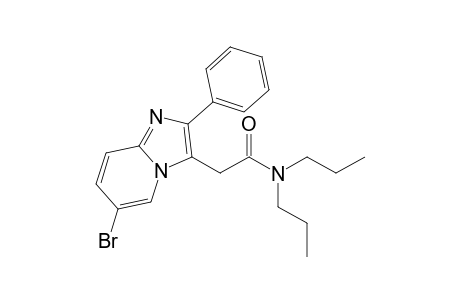 2-(6-bromanyl-2-phenyl-imidazo[1,2-a]pyridin-3-yl)-N,N-dipropyl-ethanamide