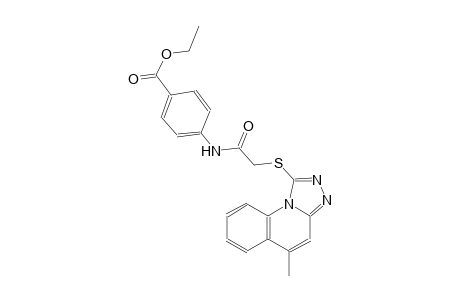 benzoic acid, 4-[[[(5-methyl[1,2,4]triazolo[4,3-a]quinolin-1-yl)thio]acetyl]amino]-, ethyl ester