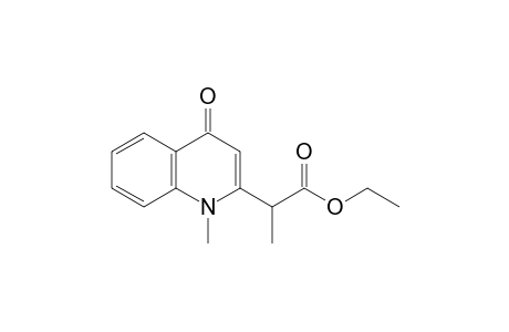 1,4-dihydro-alpha,1-dimethyl-4-oxo-2-quinolineacetic acid, ethyl ester