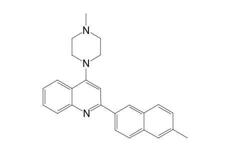 2-(6-Methyl-2-naphthyl)-4-(4-methylpiperazino)quinolne