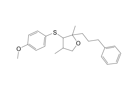 (2RS,3SR,4RS)-3-(4'-Methoxyphenylsulfanyl)-2,4-dimethyl-2-(3"-phenylpropyl)tetrahydrofuran