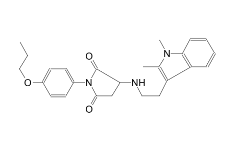 2,5-pyrrolidinedione, 3-[[2-(1,2-dimethyl-1H-indol-3-yl)ethyl]amino]-1-(4-propoxyphenyl)-