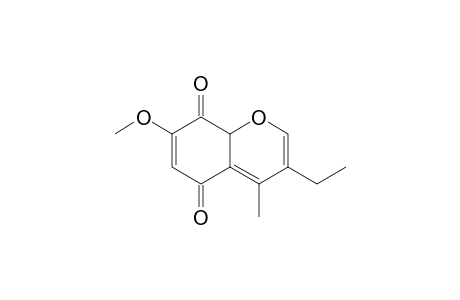 3-Ethyl-7-methoxy-4-methyl-1H-benzopyran-5,8-dione