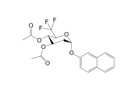 Naphthalen-2'-yl 2,6-dideoxy-6,6,6-trifluoro-3,4-bis( O-acetyl)-.alpha.-DL-arabino-hexopyranoside