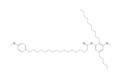 Benzeneheptadecanoic acid, 4-methoxy-, 2-decyl-3-methoxy-5-pentylphenyl ester