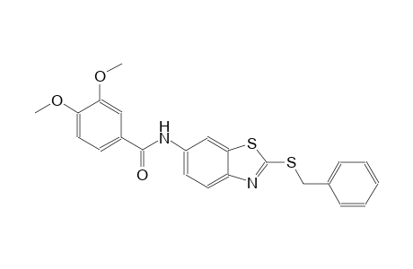 N-[2-(benzylsulfanyl)-1,3-benzothiazol-6-yl]-3,4-dimethoxybenzamide