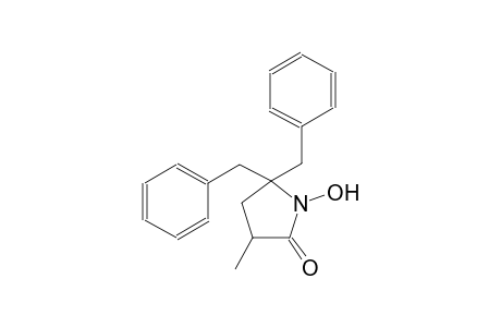 5,5-dibenzyl-1-hydroxy-3-methyl-2-pyrrolidinone