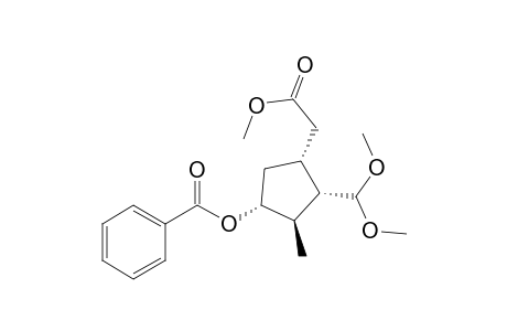Cyclopentaneacetic acid, 4-(benzoyloxy)-2-(dimethoxymethyl)-3-methyl-, methyl ester, [1R-(1.alpha.,2.alpha.,3.beta.,4.alpha.)]-