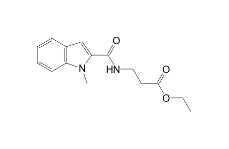 N-[(1-methylindol-2-yl) carbonyl]-beta-alanine, ethyl ester
