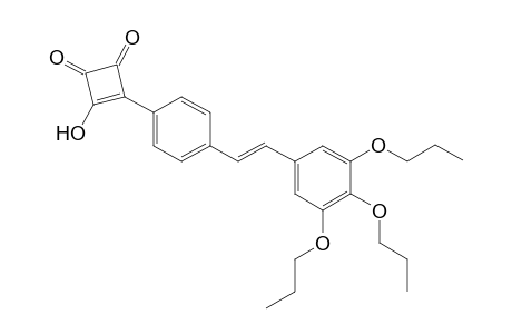 (E)-3-Hydroxy-4-{4-[2-(3,4,5-tri(n-propoxy)phenyl)ethenyl]phenyl}cyclobut-3-ene-dione
