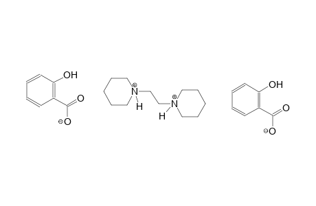 1-[2-(1-piperidiniumyl)ethyl]piperidinium bis(2-hydroxybenzoate)