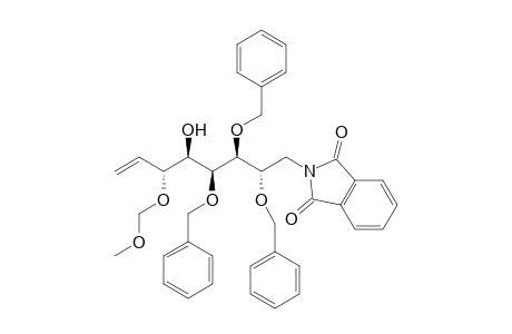 (2S,3S,4S,5R,6R)-5-Hydroxy-6-[(methoxymethyl)oxy]-1-N-phthalyl-2,3,4-tris(benzyloxy)oct-7-enamine