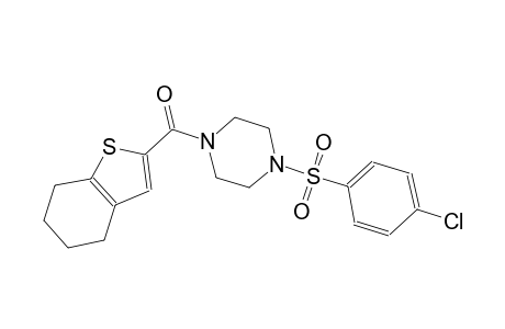 1-[(4-chlorophenyl)sulfonyl]-4-(4,5,6,7-tetrahydro-1-benzothien-2-ylcarbonyl)piperazine