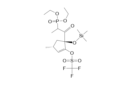 Methanesulfonic acid, trifluoro-,5-[(diethoxyphosphinyl)-1-oxopropyl]-3-methyl-5-[(trimethylsilyl)oxy]-1-cyclopenten-1-yl ester