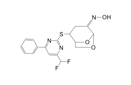 (NZ)-N-[2-[4-(difluoromethyl)-6-phenylpyrimidin-2-yl]sulfanyl-6,8-dioxabicyclo[3.2.1]octan-4-ylidene]hydroxylamine