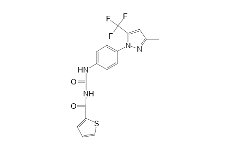 Urea, N-[4-[3-methyl-5-(trifluoromethyl)-1H-pyrazol-1-yl]phenyl]-N'-(2-thienylcarbonyl)-