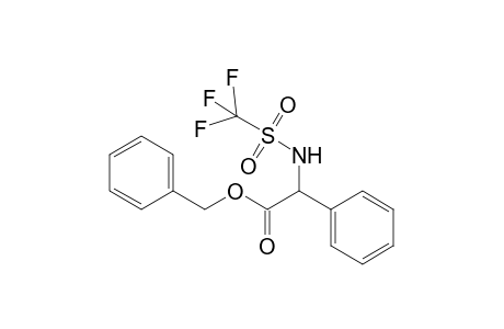 (phenylmethyl) 2-phenyl-2-(trifluoromethylsulfonylamino)ethanoate