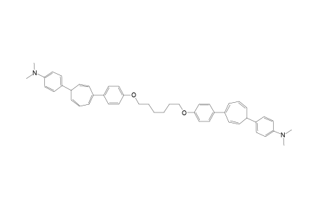 1,6-Bis{4-[5-(4-N,N'-dimethylaminophenyl)cyclohepta-1,3,6-trienyl]phenoxy}hexane