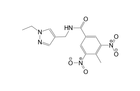 N-[(1-ethyl-1H-pyrazol-4-yl)methyl]-4-methyl-3,5-dinitrobenzamide