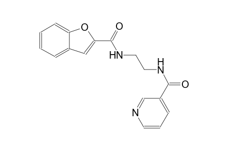 3-pyridinecarboxamide, N-[2-[(2-benzofuranylcarbonyl)amino]ethyl]-