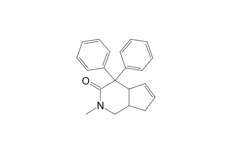 N-Methyl-4,4-diphenyl-1,2,4,4a,7,7a-hexahydrocyclopenta[c]pyridin-3-one