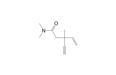 3-ethynyl-N,N,3-trimethylpent-4-enamide