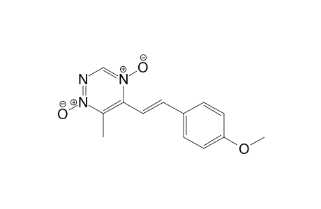 5-[(E)-2-(4-methoxyphenyl)ethenyl]-6-methyl-1-oxidanidyl-1,2,4-triazin-4-ium 4-oxide
