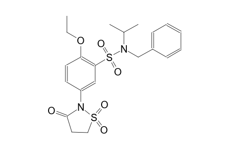 benzenesulfonamide, 5-(1,1-dioxido-3-oxo-2-isothiazolidinyl)-2-ethoxy-N-(1-methylethyl)-N-(phenylmethyl)-