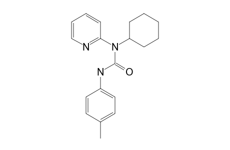 N-CYCLOHEXYL-N-(PYRIDIN-2-YL)-N'-(4-METHYLPHENYL)-UREA