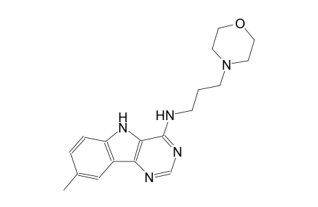 8-methyl-N-[3-(4-morpholinyl)propyl]-5H-pyrimido[5,4-b]indol-4-amine