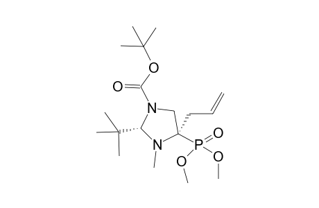 t-Butyl (2R,4R)-4-allyl-2-t-butyl-4-dimethoxyphosphoryl-3-methyl-1,3-imidazolidine-1-carboxylate