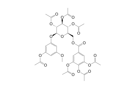 1-O-BETA-D-(6'-O-GALLOYL)-GLUCOPYRANOSYL-3-METHOXY-5-HYDROXYBENZENE-PERACETYLATE