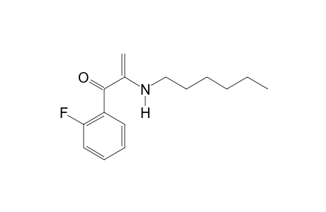 1-(2-Fluorophenyl)-2-(hexylamino)prop-2-en-1-one