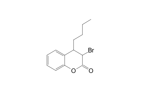 3-Bromo-3,4-dihydro-4-butyl-2H-1-benzopyran-2-one