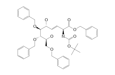 (2S,5S,6R,7R,8R,E)-BENZYL-6,7,9-TRIS-(BENZYLOXY)-2-(TERT.-BUTOXYCABONYLAMINO)-5,8-DIHYDROXYNON-3-ENOATE