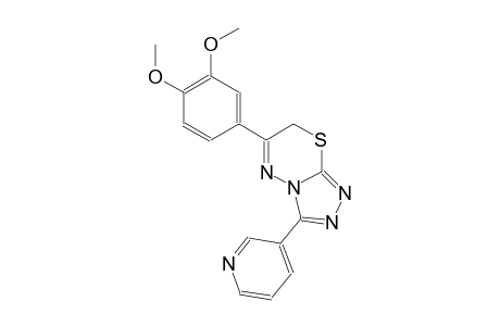 6-(3,4-dimethoxyphenyl)-3-(3-pyridinyl)-7H-[1,2,4]triazolo[3,4-b][1,3,4]thiadiazine