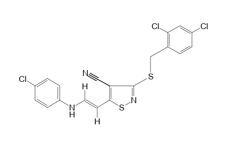 trans-5-[2-(p-CHLOROANILINO)VINYL]-3-[(2,4-DICHLOROBENZYL)THIO]-4-ISOTHIAZOLECARBONITRILE