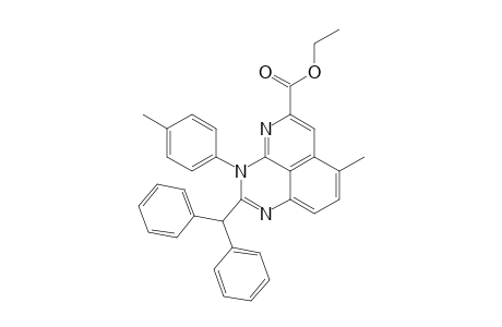 3-(4-Methylphenyl)-2-(diphenylmethyl)-5-(ethoxycarbonyl)-7-methylpyrido[2,3,4-de]quinazoline