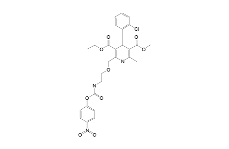 3-ETHYL-5-METHYL-4-(2-CHLOROPHENYL)-2-[[2-[(4-NITROPHENOXY)-CARBONYLAMINO]-ETHOXY]-METHYL]-1,4-DIHYDROPYRIDINE-3,5-DICARBOXYLATE