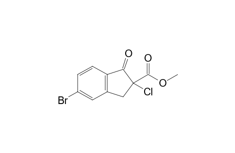 5-Bromo-2-chloro-1-oxo-indan-2-carboxylic acid methyl ester