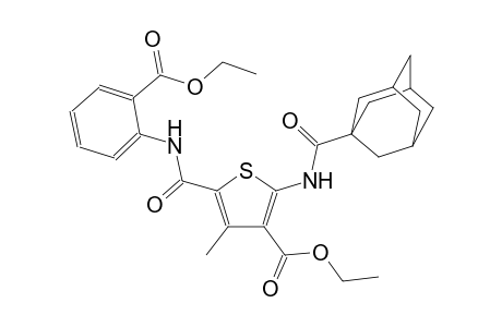 3-thiophenecarboxylic acid, 5-[[[2-(ethoxycarbonyl)phenyl]amino]carbonyl]-4-methyl-2-[(tricyclo[3.3.1.1~3,7~]dec-1-