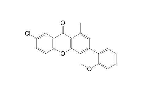 7-Chloranyl-3-(2-methoxyphenyl)-1-methyl-xanthen-9-one