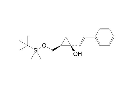 (1S*,2R*)-2-(tert-Butyldimethylsilyloxymethyl)-1-[(E)-2-phenylethenyl]-1-cyclopropanol