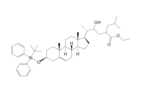 anti-3-.beta.-tert-Butyldiphenylsiloxy-24-isobutyl-22-oxy-chol-5-en-24-carboxylic acid ethyl ester