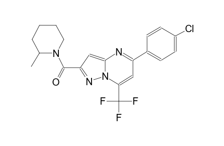 5-(4-chlorophenyl)-2-[(2-methyl-1-piperidinyl)carbonyl]-7-(trifluoromethyl)pyrazolo[1,5-a]pyrimidine