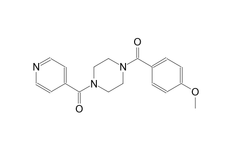 1-isonicotinoyl-4-(4-methoxybenzoyl)piperazine