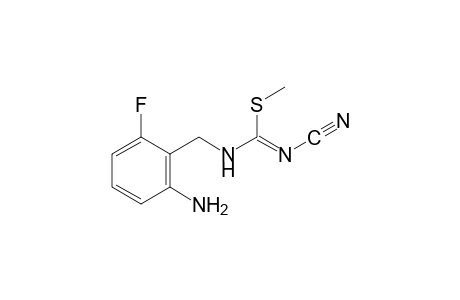 3-(2-amino-6-fluorobenzyl)-1-cyano-2-methyl-2-thiopseudourea
